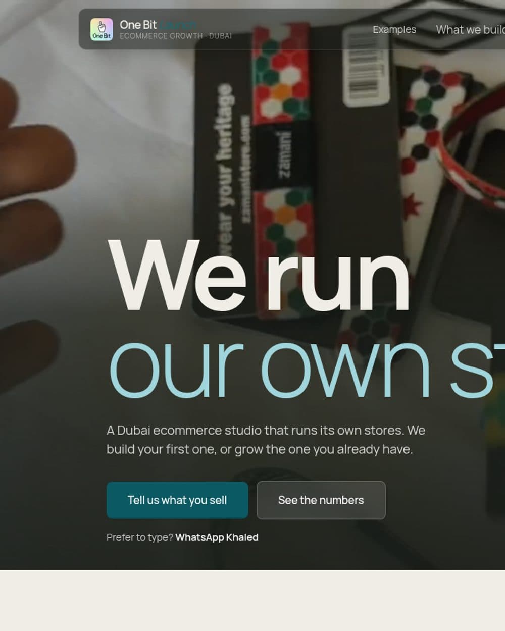 A website built by One Bit Launch